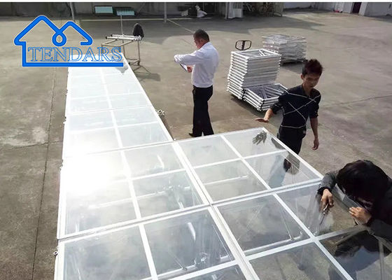 4x4ft und 4x8ft Plattform Konzert Acryl Transparenz Aluminiumlegierung 6082-T6 Bühne mit Truss