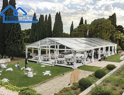 Eine Form Hochzeitsfeier Veranstaltungen Großes Aluminiumzelt Haus mit Tarpaulin erschwingliche Hochzeitszelte