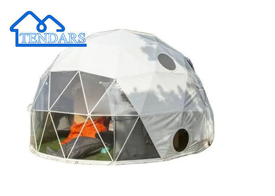 Custom Logo Design Außen Geodätische Camping Windwand Glamping Dome Zelt
