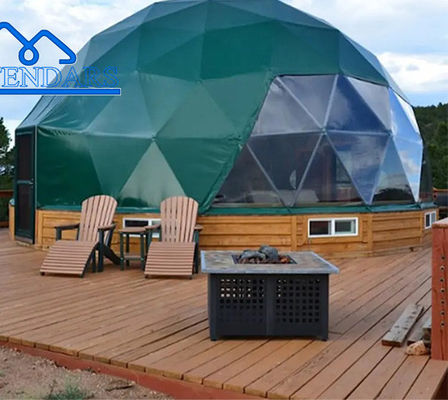 Aluminium-Legierungsrahmen Garten Igloo Hotel Geodätische Glaskuppel Zelte Glamping