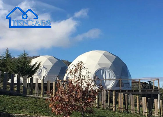 Luxus-Camping-PVC-Wohnzimmer im Freien Glamping Dome Resort Zelt