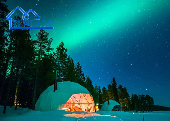 Erleben Sie die vier Jahreszeiten des Komforts im All Weather Hotel, Living Sunshade Dome Glamping Tent