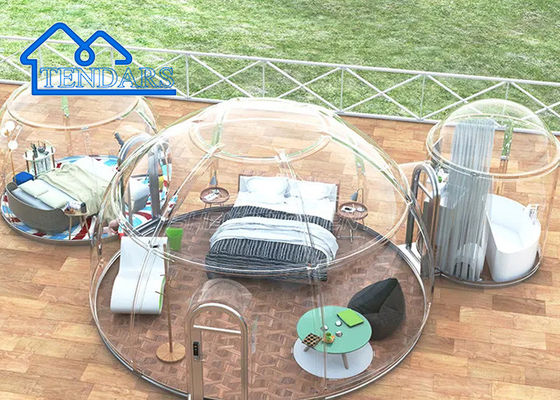 Maßgeschneiderte Größe UV-beständig, wasserdicht und feuerfest Luxus-Glamping-Hotelzelt zum Verkauf