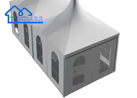 Aluminium 5*5m Weißes Outdoor-PVC-Pagoda-Zelte für Veranstaltungen, Partys, Messen usw. zum Verkauf