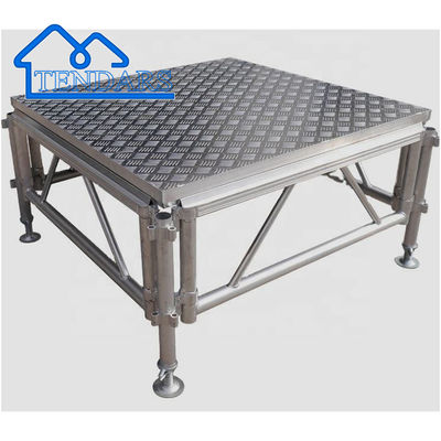 Schwarze oder kundenspezifische Schwerlast-Bühnenträger, Aluminiumlegierung Bühne für Hochzeitsfeiern