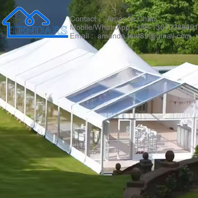 Außen-Custom Camping Marquee Zelt für Veranstaltung Wasserdicht Aluminium Hochzeitszelt