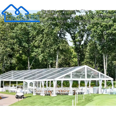 Transparentes wasserdichtes PVC-Zelt aus Aluminiumlegierung im Freien für Hochzeiten, Party-Event-Festzelt