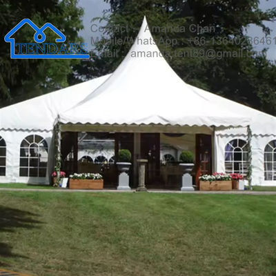 Aluminiumrahmen Industrie A-Form Großes Outdoor-Weißes Lagertent Marquee Kirchenzelt zum Verkauf