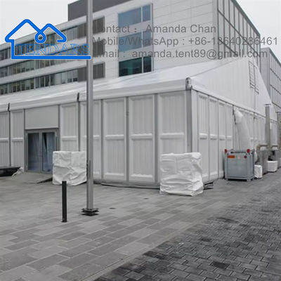 Beste Preis Aluminium Stahl Sandwich Wand Lagerhaus Zelt für die Lagerung mit benutzerdefinierten Tür