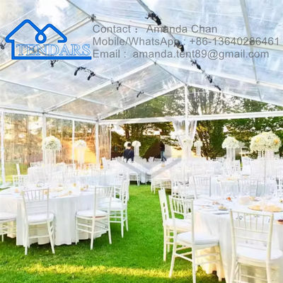 Großes klares Transparentes PVC-Custom-Außenhochzeitssaal Marquee Veranstaltung Party-Zelt