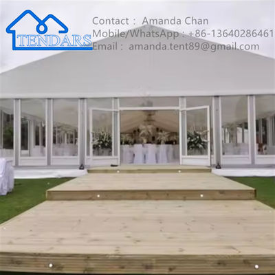 Einfach zu installieren Außenweiß PVC Aluminium Hochzeit Wasserdichtes Zelt Für die Hochzeit