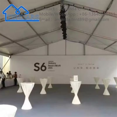 Luxusweißes Zelt Hochzeitsrezeption Baldachin Weißes Marquee Veranstaltung Party Zelt