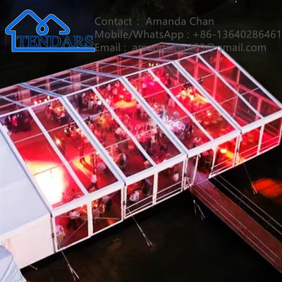 Außengestaltetes modernes wasserdichtes Aluminiumrahmen Weißes PVC Marquee Zelt für Hochzeitsfeiern