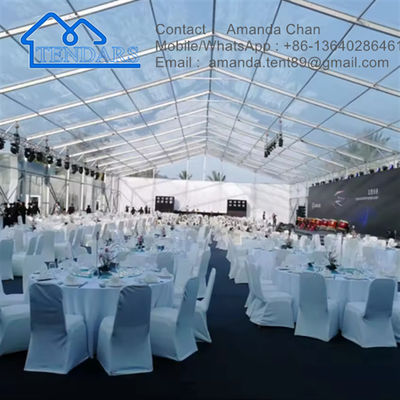 Transparentes Festzelt aus Aluminium in Sondergröße für Hochzeiten im Freien, Party-Event-Überdachungsstruktur