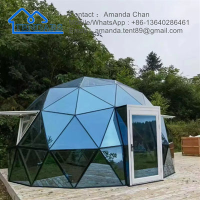 Outdoor-Glamping Igloo-Haus Glashaus Zelt Geodätische Kuppelzelte mit Bad