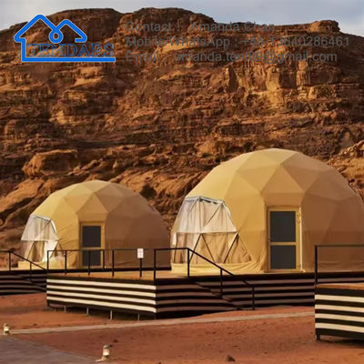 Ausstellungszelt Igloo Geodäsische Kuppel Stahlstruktur Campingzelt Hotel Glamping Rundkuppelzelt