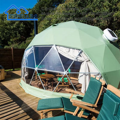 Wasserdichtes Geodäsisches Gewerbehaus Gewächshaus Garten Igloo Dome Zelt für Glamping und Hotel Resort