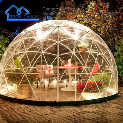 Wasserdichtes Luxus-Outdoor-Transparentes kleines PVC-Plastik-Garten-Dome-Zelt zum Verkauf