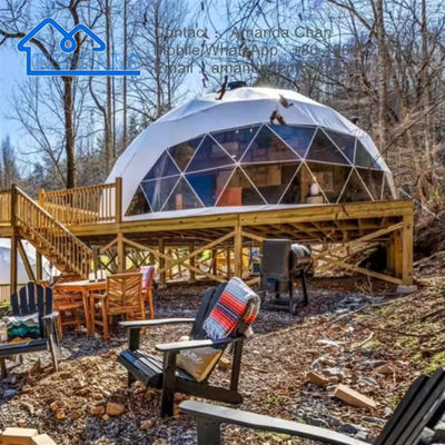 Outdoor Luxus Vier Jahreszeiten Dome Hotel Geodäsische Glamping Haus Dome Zelt zum Verkauf