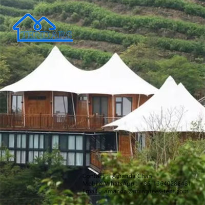 Fabrik Luxuszelt mit Wohnzimmer kundenspezifische Hotelzelte für Glamping Resort