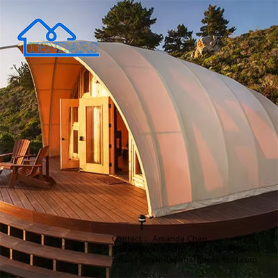 Wasserdichtes Schal-Form-Glamping-Resort Hotel Zelt Hotel-Bedeckungen mit Bad