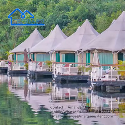 Pvdf Safari Camp Hotel Zelt Wasserdicht Feuerretardent Zelt Für Glamping Resort