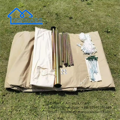 Wasserdichtes Outdoor-Safari-Glamping-Leinwandzelt für Dachdach