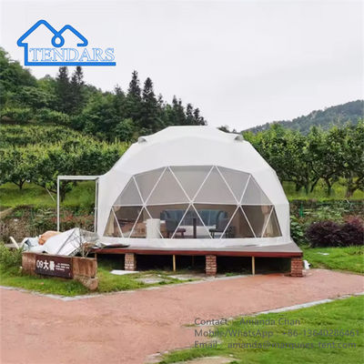 Wasserdichtes Glamping Geodätisches Öko-Dom Zelte Wetterdichtes PVC Hauszelt