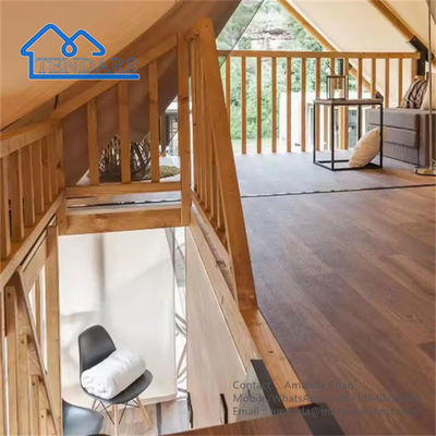 Fabrik Outdoor Glamping Safari Zelte Leinwand Glamping mit Bad für Haus