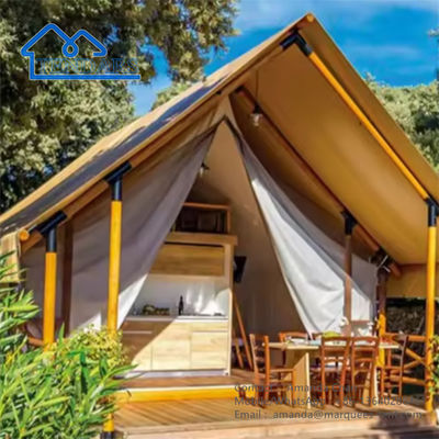 Fabrik Luxus Wasserdichtes Camping Hotel Unterkunft Safari Zelt Für den Außenbereich