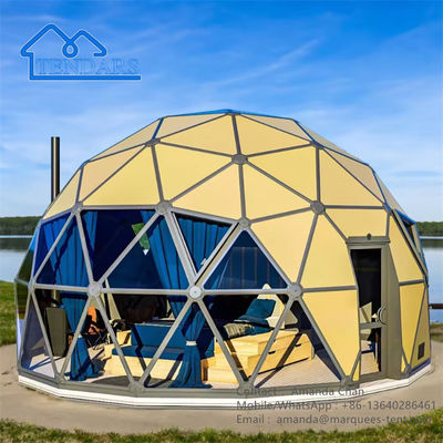 Wasserdichtes Geodäsisches Hotelkuppelzelt Luxus Glamping-Kuppelzelt im Freien