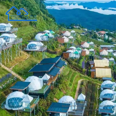Outdoor Hotel Geodäsische Kuppel Zelt Resort Luxus Igloo Haus mit Bad