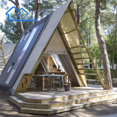 Luxus-Hotel-Zelt Verdickter Stoff Dachboden Camping Safari-Zelt im Freien