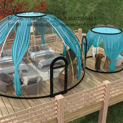 Durchsichtige Kuppelhauszelt Kuppelhauszelt kundenspezifisches Glamping-Kuppelzelt