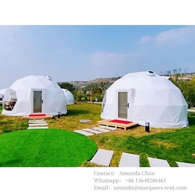 Customized Glass Glamping Hotel Camping Geodäsische Kuppel Zelt für Familie und Hotel Resort