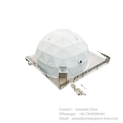 Wasserdicht, PVC Luxus Pvc Außenzimmerzelt Hotel Winterschnee Camping 6m Durchmesser Grünhaus Zelt