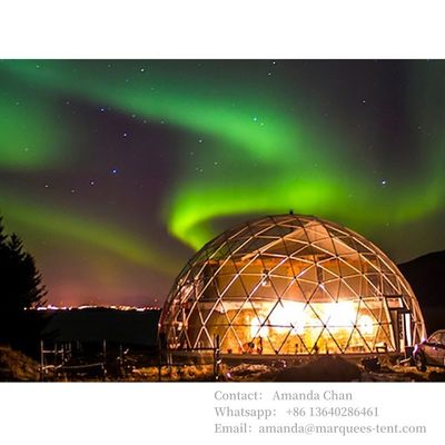 Weiß, transparent, kundenspezifisch gut verkauft Garten 6M 650G Party Tent Glamping Hotel Zelt