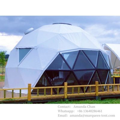Wasserdicht und feuerdicht Glamping Hotel Kuppelzelt Geodädisches Campinghaus Resort für Outdoor-Events