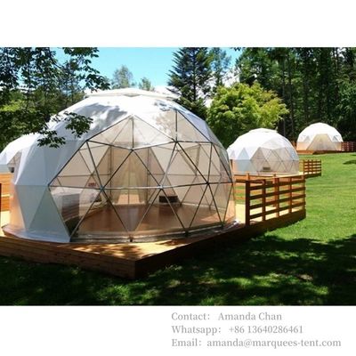 Outdoor Custom Großes Glamping Familienhotel Wasserdichtes und Winddichtes Kuppelzelt zum Verkauf