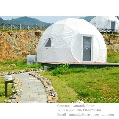 Durchsichtige geodätische Anschlüsse Mini Sonnenzimmer Glamping Hotel Dome Zelt mit Bad