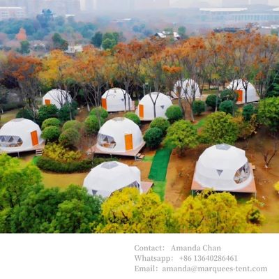 6m 6-8 Personen Transparent Glamping Hotel Igloo Geodäsische Kuppel Zelt für Outdoor-Aktivitäten