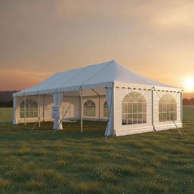 Heavy Duty 850gsm UV-stabilisiertes PVC Marquee Zelt mit 6061-T6 Aluminiumrahmen und 90 km/h Windwiderstand