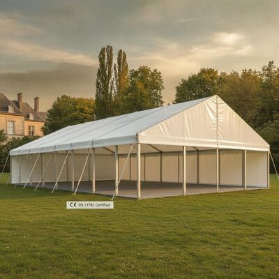Europäische CE EN 13782 Zertifizierte Partei Marquee Zelte Wasserdichte Aluminiumrahmen Außenveranstaltungen Baldachin Struktur