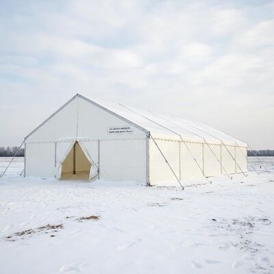 Schwerlastfahrzeug 15x30m All-Season Aluminium Party Marquee Zelt Industrie Stahlrahmen Schnee Wind 120km/h