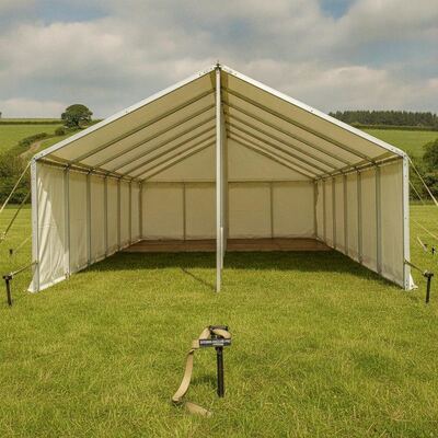 Hochleistungs-Winddichtes Party-Marquee-Zelt Verstärktes Aluminiumrahmen Sturm Anker Kit Großbritannien Outdoor Events