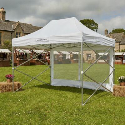Portable Pop Up Folding Party Marquee Zelt Aluminium Schere Rahmen Schnelle Einrichtung UK Village Fete Market Canopy