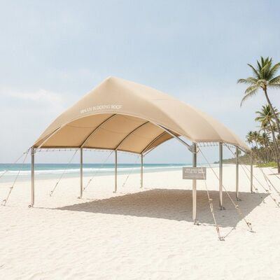 Beach Club Marquee Zelt mit 98% UV-Blocking Dach und 316 Marine Grade Edelstahl Hardware für 130km/h Tropischen Sturm Rating