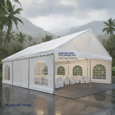 Monsunsicheres Party-Festzelt, wasserdichter PVC-Aluminiumrahmen, Thailand, Outdoor-Event-Überdachung, Pavillon