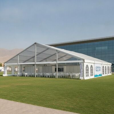 Kommerzielle Ausstellung, Festzelt, modulare Aluminiumstruktur, PVC-Überdachung, Messeveranstaltung, Usbekistan